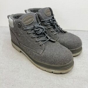Lugz Drifter Lo Mens Grey Textile Wool Look Work Boots MDRPT-025 Size 10.5
